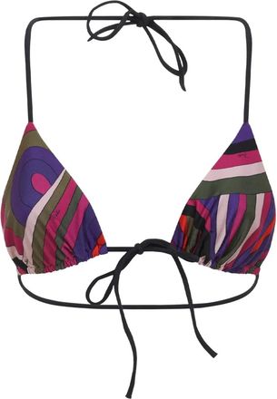 Pucci Top bikini con stampa astratta - Verde