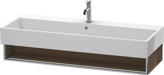 Duravit Mueble De Pared Duravit Vero Air 118,4 X 43,1 Cm, 1 Compartimento Abierto, Para Vero Air 235012, Color (frente/cuerpo): Marr&oacute;n Oliva Laca Alto Brillo 