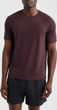 Zella Endurance Performance T-Shirt in Brown Plum at Nordstrom, Size Xx-Large