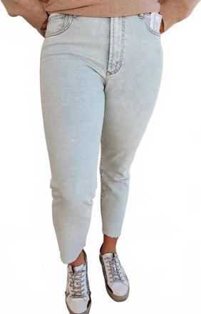 Dear John Denim Stella Lake Forest Slim Straight Leg Jeans In Blue