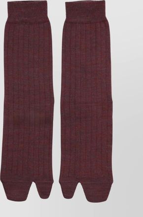 Maison Margiela ribbed mid-calf lingerie toe separation