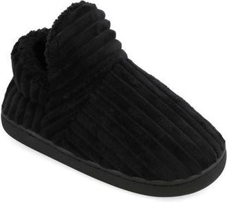 Mia Plushy Slipper Bootie in Black at Nordstrom, Size 10