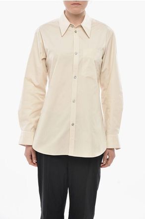 Christophe Lemaire Fitted Fit Poplin Cotton Shirt with Chest Pocket size 40