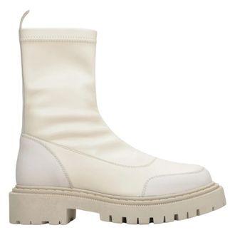 Estro & Luminara Slip-on Ankle Boots - female - Estro - Ankle Boots - Beige - 6 UK - Shoes