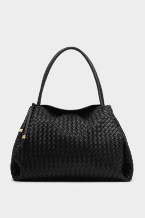 Katie Loxton Nova Hand Woven Large Shoulder Bag in Black at Nordstrom