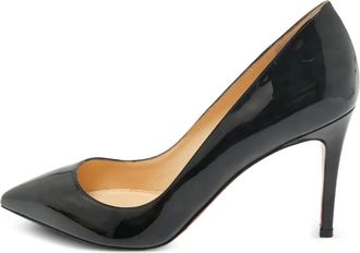 Christian Louboutin Pumps Pigalle a punta in pelle verniciata - Nero