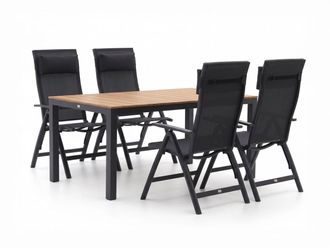 Bellagio la vita attrattiva Bellagio Avio/Fidenza 160cm dining tuinset 5-delig verstelbaar