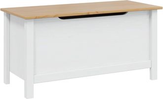 vidaXL Caja De Almacenamiento Hill Y Marr&oacute;n Miel 90 X 40 X 45 Cm Vidaxl