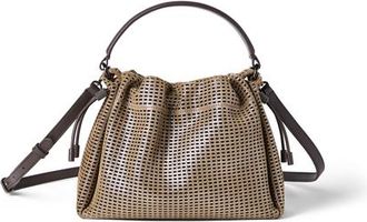 Brunello Cucinelli Leather Mellow small bucket bag in Brown at Nordstrom