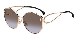 Etro 0072/F/S Asian Fit 000/QR Womens Sunglasses Gold Size 62