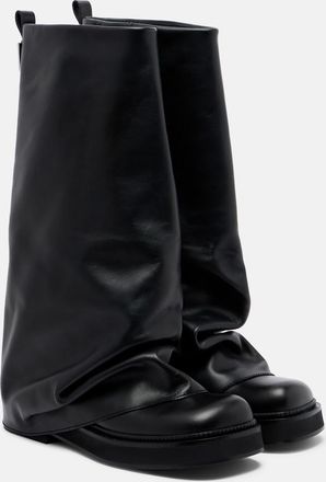 The Attico Robin leather combat boots