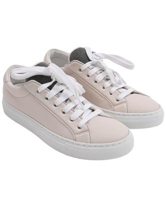 Brunello Cucinelli Womens Leather Monili Sneaker (Authentic Pre-Loved)