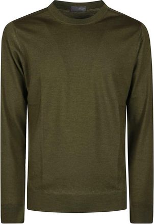 Drumohr Casual Gebreide Trui - Heren - Ronde hals truien - Groen - 2XL - Truien & Vesten