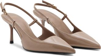 Mango Pistachio Pointed Toe Slingback Pump in Beige at Nordstrom, Size 7.5Us