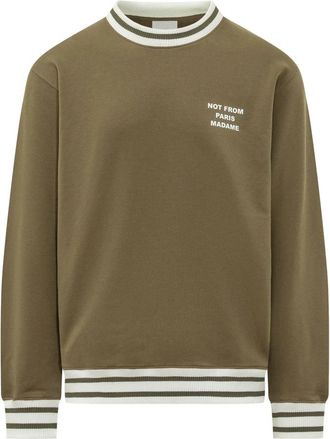 Dr&ocirc;le de Monsieur Crew Neck Sweatshirt - Heren - Sweatshirts - Groen - S - Hoodies & sweatvesten