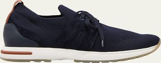 Loro Piana Knit Lace-Up Runner Sneakers