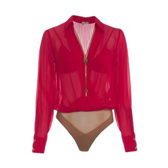 Elisabetta Franchi Dames, Tops, Rood, Maat: M