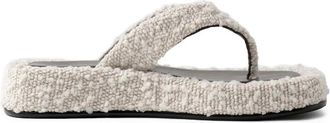 Mani&egrave;re De Voir 40 mm Rosalie sandalen met plateauzool en plakkaat - Beige