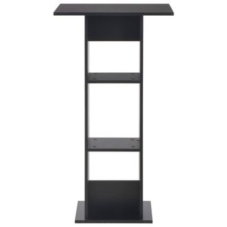 Berkfield Home Bar Table Black 60x60x110 cm | Size: 60 x 60 x 110 cm