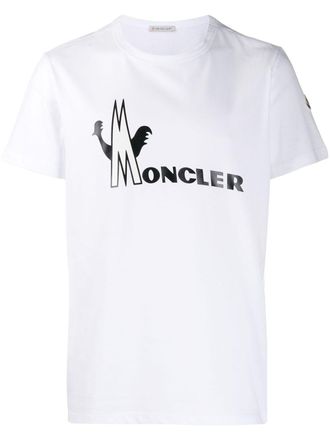 Moncler T-shirt con stampa - Bianco