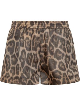 Stella McCartney Leopard Print Shorts