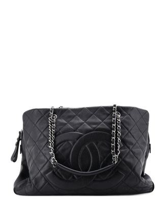 Chanel Timeless Classic Shopping Tote Quilted Caviar XL shoulder bag - women - Calf Leather - One Size - Black