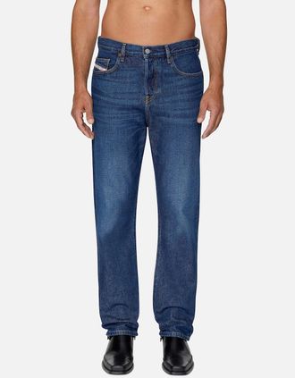 Diesel Mens Diesel Mens D-Viker Straight Leg Regular Fit Jean Dark Blue 09C03 - Navy - Size: 34/32