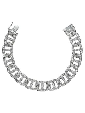 Leo Pizzo 18K white gold Her Groumette diamond bracelet - Silver