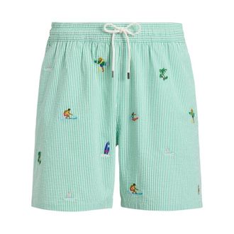 Polo Ralph Lauren Beachwear, male, Multicolor, Size: 2XL Short da Mare a Righe
