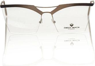 Frankie Morello Clubmaster Eyeglass Frame - Dames - Brillen - Geel - ONE Size - Accessoires