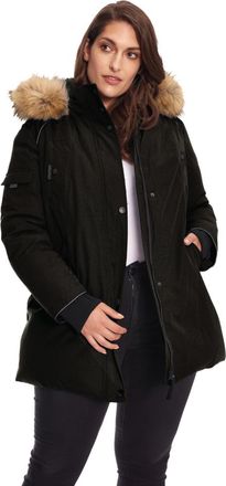 Alpine North GLACIER PLUS SIZE - Vegan Down Classic Winter Parka Jacket in Black at Nordstrom, Size 4X