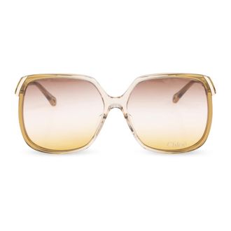 Chloé Sunglasses, female, Green, Size: 60 MM Sunglasses