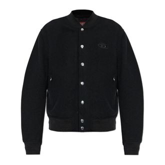 Diesel Wool Jacket J-Arry-Wrd - Heren - Bomber jackets - Zwart - 2XL - Wol - Jassen