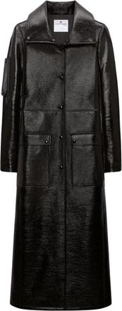 Courr&egrave;ges Single-Breasted Coats - Dames - Mantel - Zwart - S - Jassen