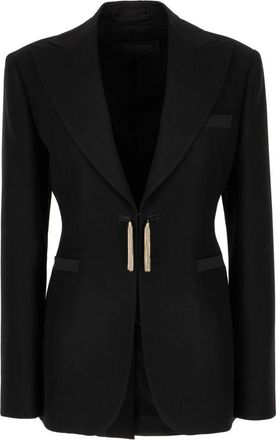 Max Mara Boemia Blazer - Dames - Blazers - Zwart - XS - Katoen - Jassen