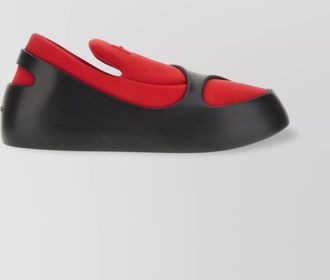 Ferragamo neoprene and rubber low-top slip-on sneakers