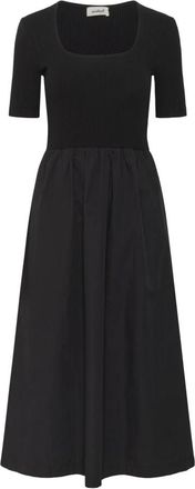 Soaked In Luxury Phoebe Jurk Zwart - Dames - Casual kleedjes - Zwart - S - Katoen - Kleedjes
