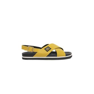 Cerruti Yellow Calfskin Women Womens Sandal