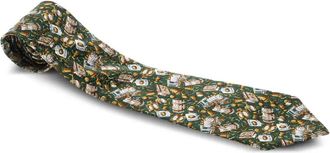 Celine Stropdas met print - Groen