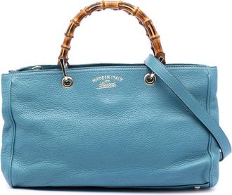 Gucci Pre-owned Gucci Medium Calfskin Bamboo Shopper Satchel Ladies QQPPXUCELPI2JAO3