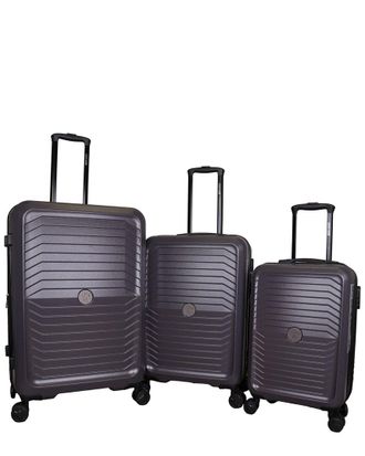 Roberto Cavalli Carbon Fiber 3Pc Expandable Luggage Set