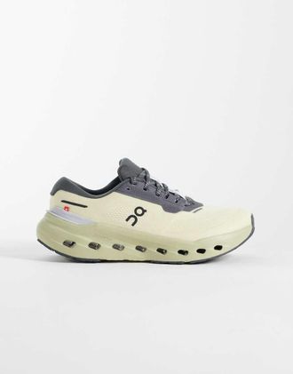 On Cloudrunner 3 waterproof sneakers da corsa in stone e grey-Neutro