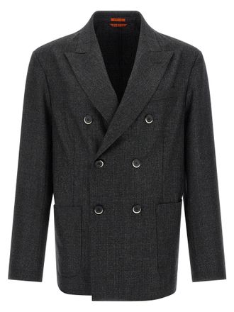 Barena Gray Virgin Wool Mens Blazer