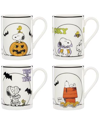 Lenox Set Of 4 The Great Pumpkin Mugs