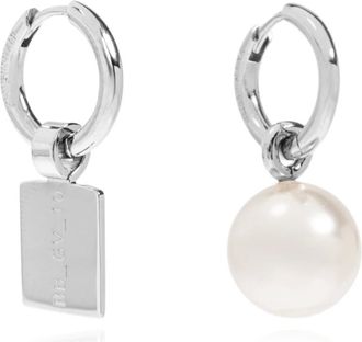 Balenciaga Accessoires, unisex, Grijs, ONE Size, Malibu Parel Oorbellen