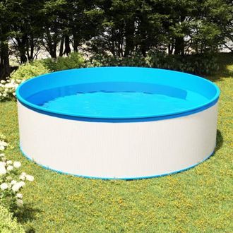 vidaXL Vidaxl - Piscina De Chapoteo Blanca 350x90 Cm