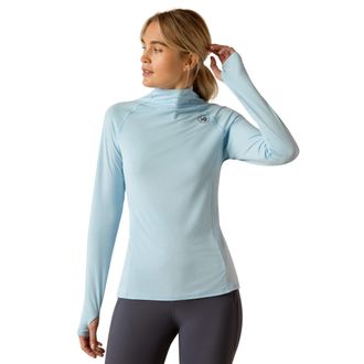 Ariat Womens Venture Baselayer Top Long Sleeve in Cerulean, Size Large, by Ariat