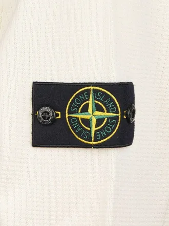 Stone Island Mens Crewneck Sweater White Cotton