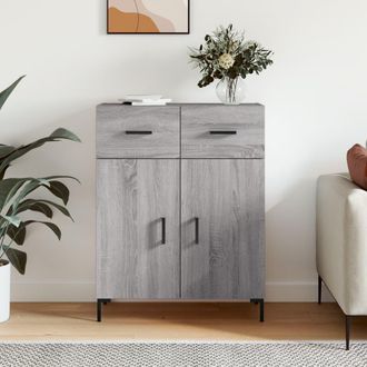 vidaXL Aparador De Madera De Ingenier&iacute;a Gris Sonoma 69,5x34x90 Cm Vidaxl