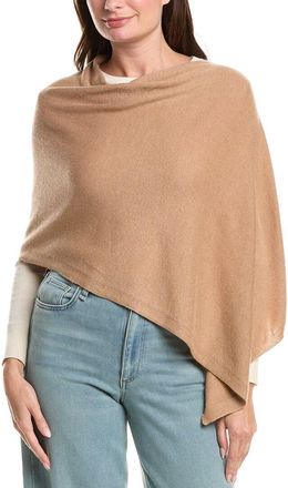 Sofiacashmere Sofiacashmere Jersey Solid Wool & Cashmere-Blend Poncho